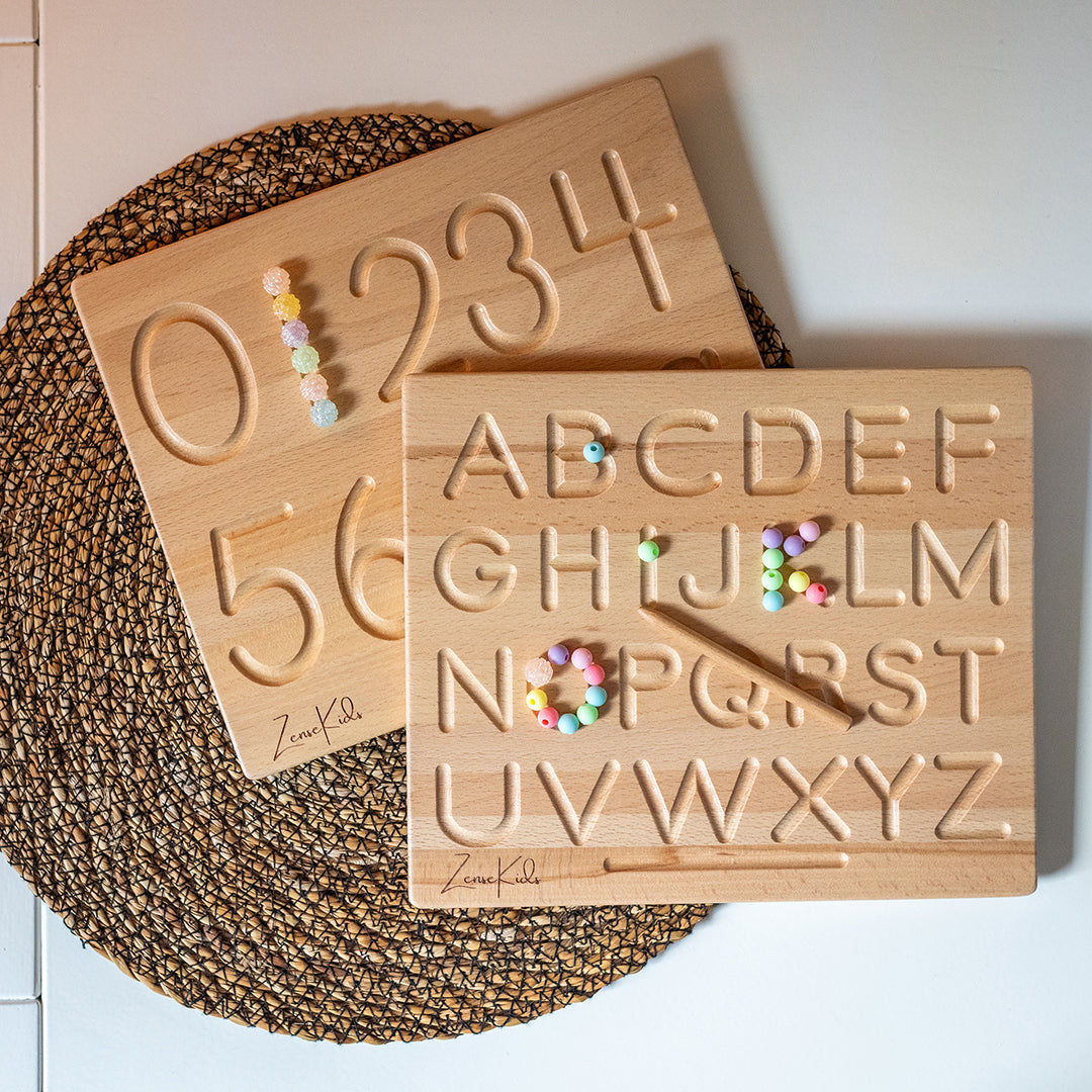 Montessori Schrijfbord - Dubbelzijdig Houten Schoolbord